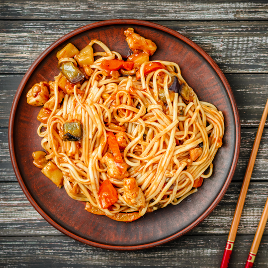 Lion's Mane Stir-Fried Noodles Royal-Mushroom