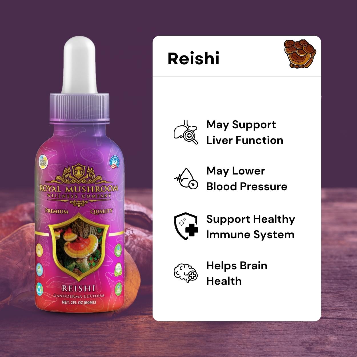 Reishi Mushroom Oil Tincture 60ml Royal-Mushroom