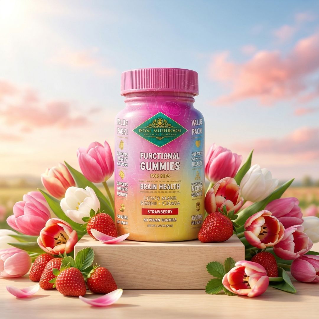 Lion's Mane Kids Gummies: The Ultimate Brain Health & Focus Boost 60ct