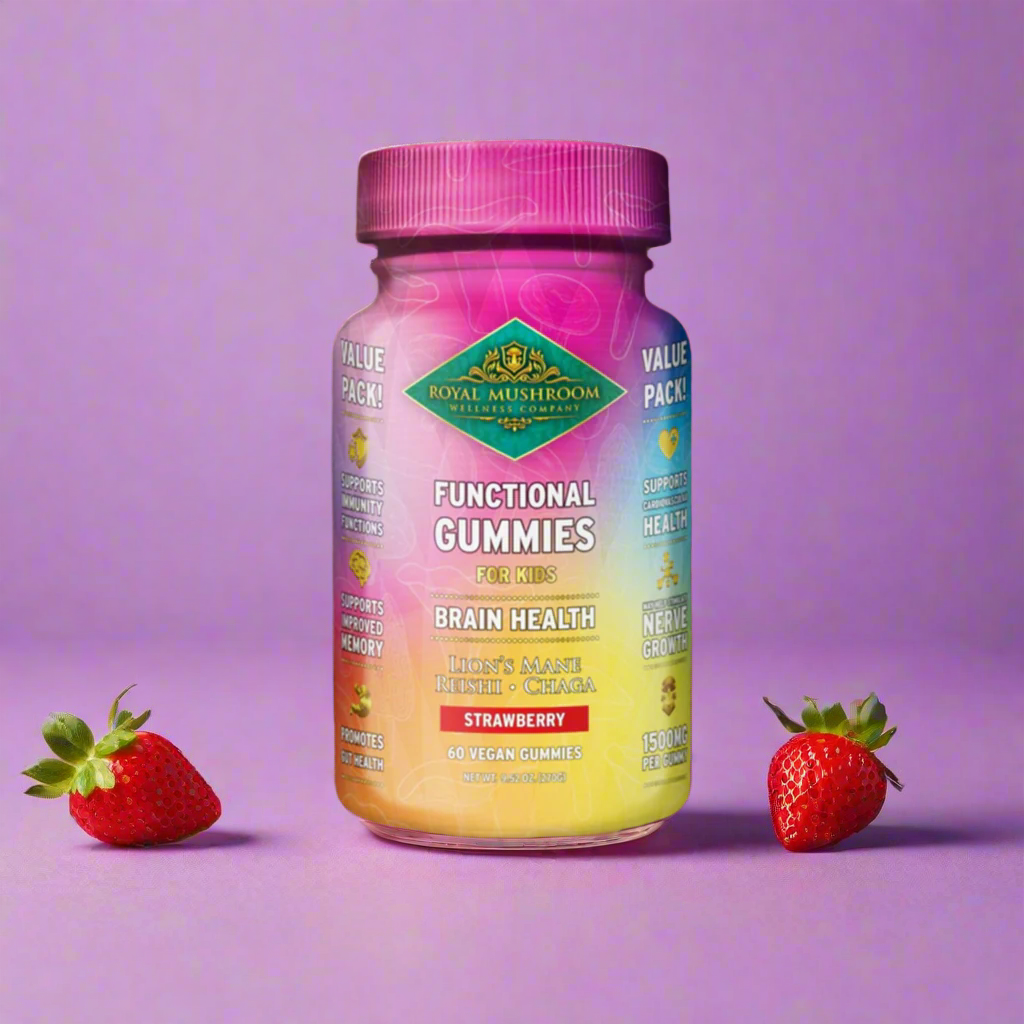 Lion’s Mane gummies for children to support focus and learning